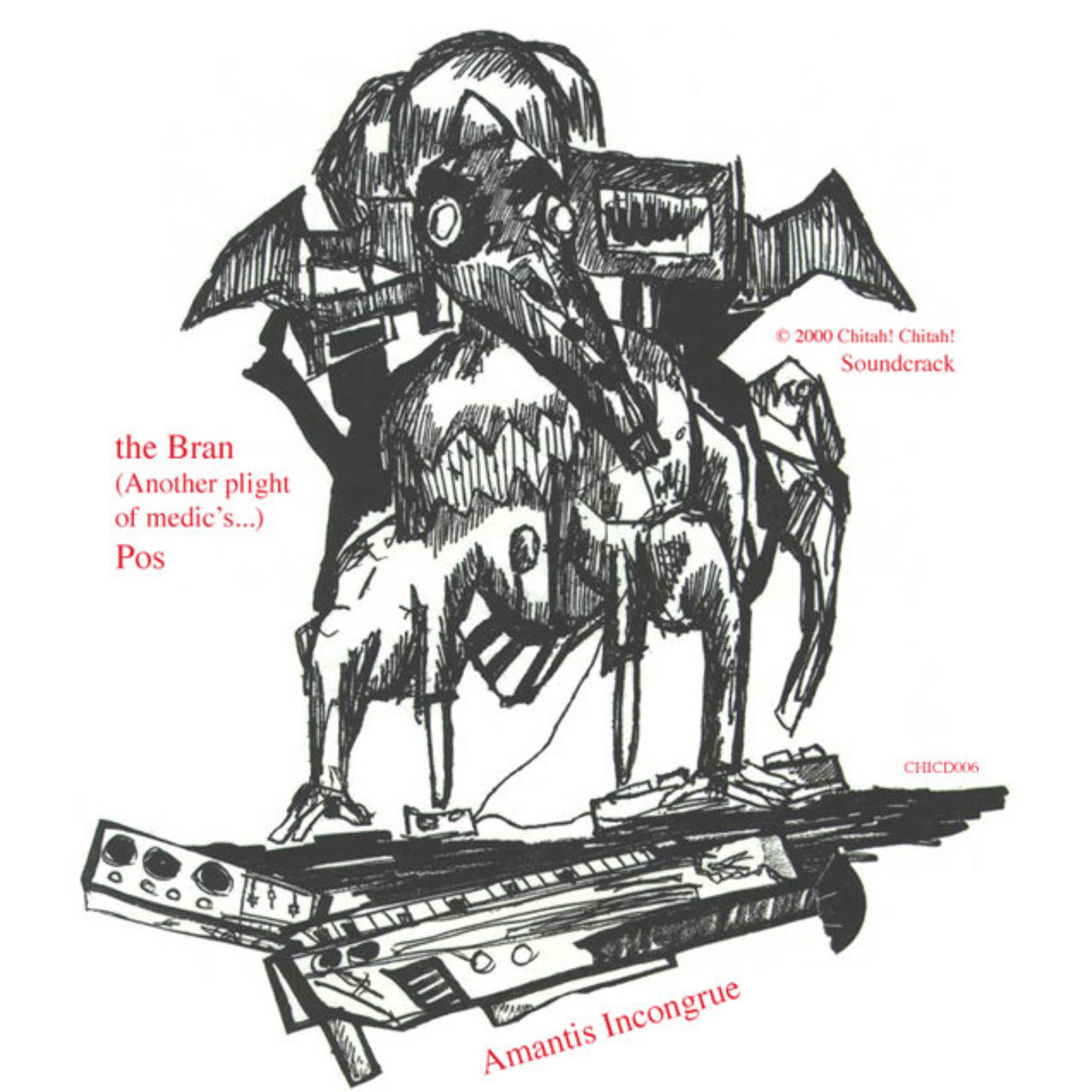 A ghoulish drawing of a creature designed by Bonnie Banks.